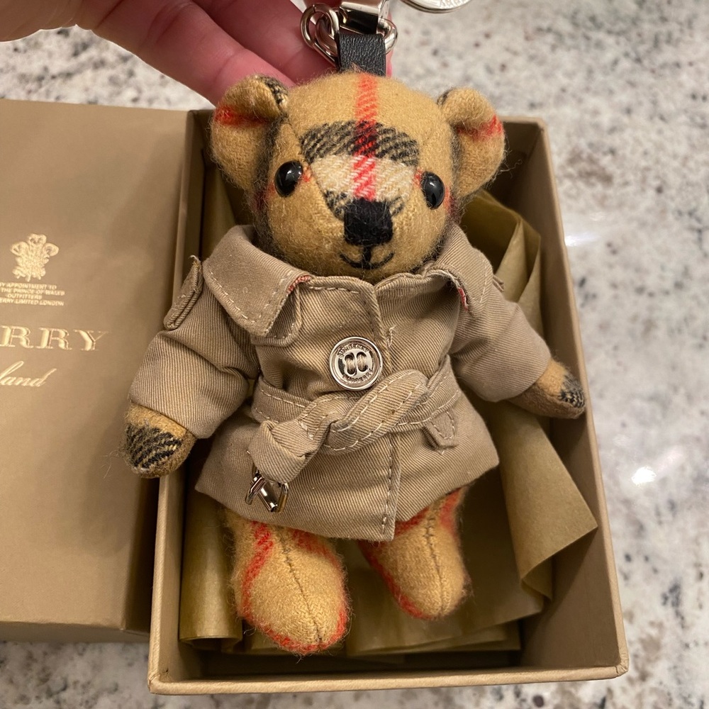 Burberry Trench Coat Thomas Bear Charm Key Ring